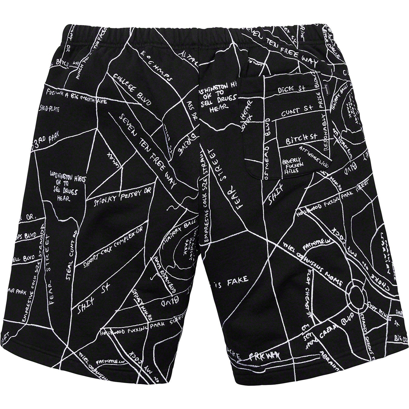 Gonz Embroidered Map Sweatshort view 4